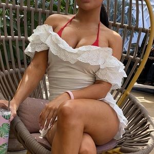 White off shoulder dress